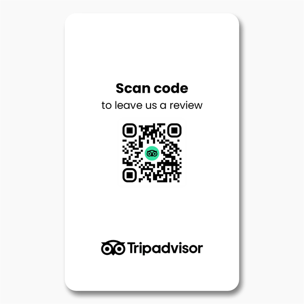 Custom Branded Tripadvisor Review Card - Tap and Scan - 224 DIGITAL