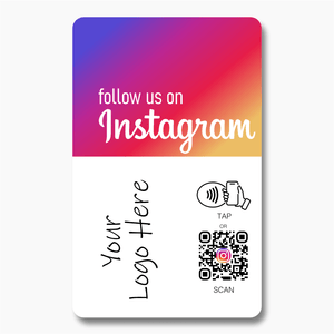 Follow us on Instagram Card - Tap and Scan - 224 DIGITAL