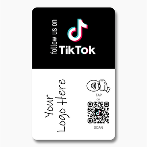 Follow us on Tik Tok Card - Tap and Scan - 224 DIGITAL