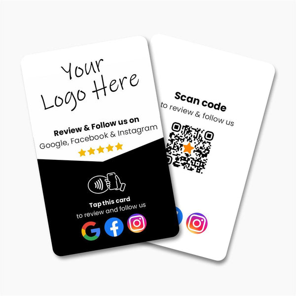 Google & Facebook and Instagram Review & Follow Card - 224 DIGITAL