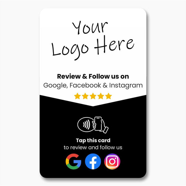 Google & Facebook and Instagram Review & Follow Card - 224 DIGITAL