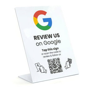 Google & Facebook Review & Follow Large Premium Stand - IVC Design - 224 DIGITAL