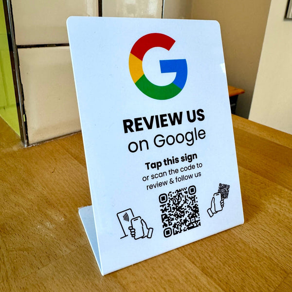 Google & Facebook Review & Follow Large Premium Stand - IVC Design - 224 DIGITAL