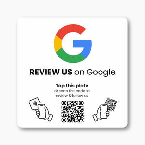 Google & Facebook Review & Follow Plate - IVC Design - 224 DIGITAL
