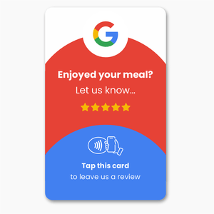 Google Restaurant Review Card - Tap and Scan - 224 DIGITAL