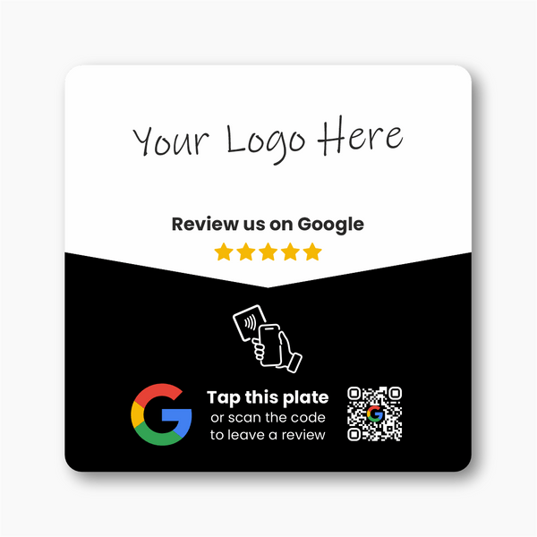 Google Review Plate - Custom Logo - 224 DIGITAL