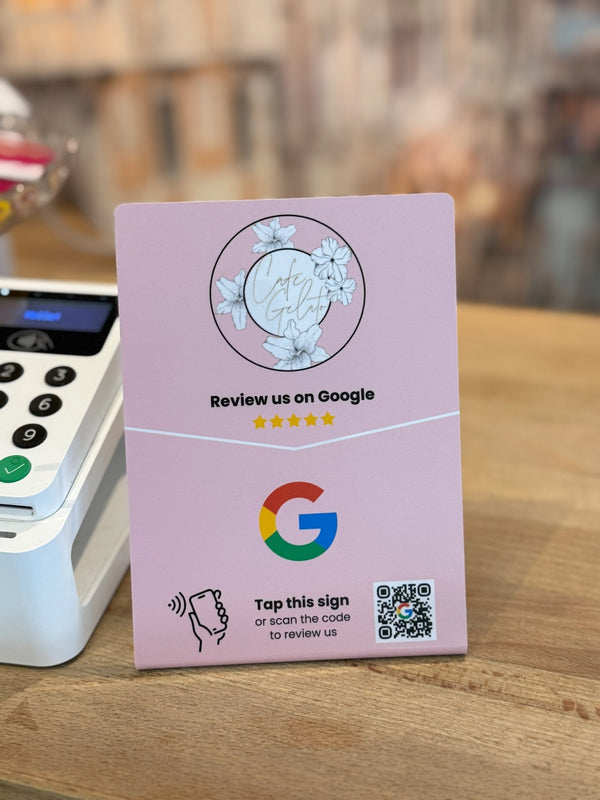 Google Review Stand - Custom Logo - Tap or Scan - 224 DIGITAL