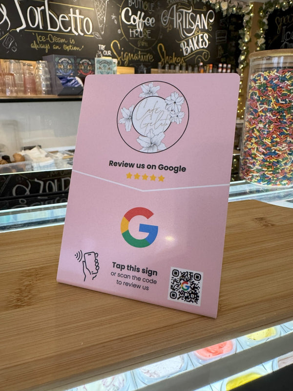 Google Review Stand - Custom Logo - Tap or Scan - 224 DIGITAL