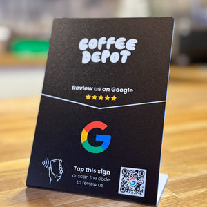 Google Review Stand - Custom Logo - Tap or Scan - 224 DIGITAL