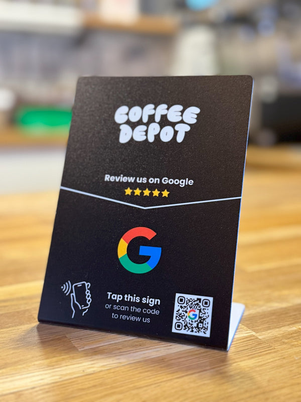 Google Review Stand - Custom Logo - Tap or Scan - 224 DIGITAL
