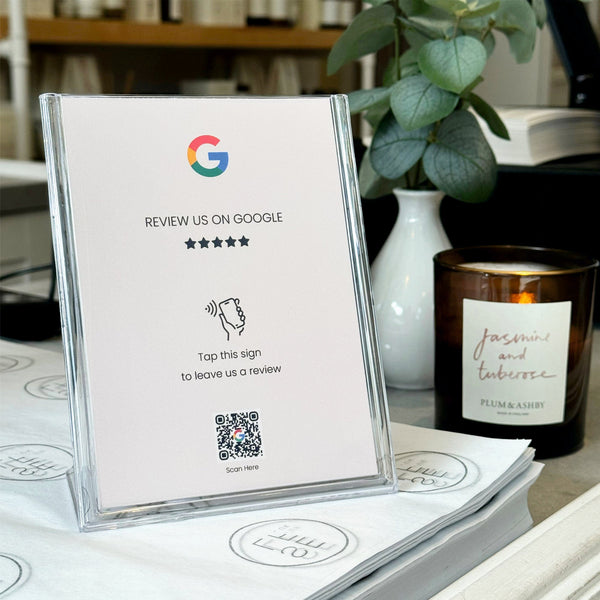 Google Tap to Review Sign - 224 DIGITAL