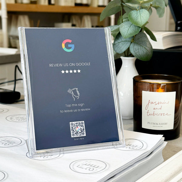 Google Tap to Review Sign - 224 DIGITAL