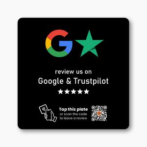 Google & Trustpilot Review Plate - 224 DIGITAL