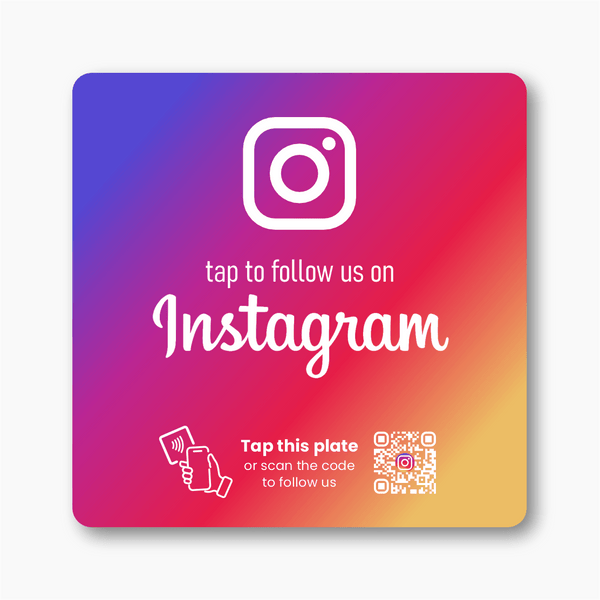 Instagram Follow Plate - 224 DIGITAL