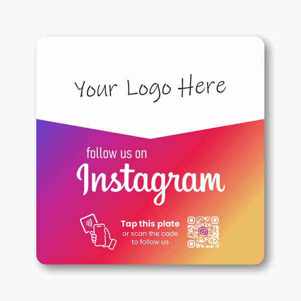 Instagram Review Plate - Custom Logo - 224 DIGITAL