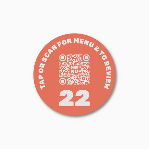Menu Table Tag - NFC & QR Code Enabled + Review Platforms and Socials - 224 DIGITAL