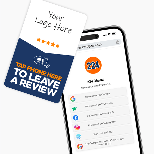 The All Reviews Card + Your Logo - 224 DIGITAL