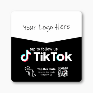 TikTok Follow Plate - Custom Logo - 224 DIGITAL