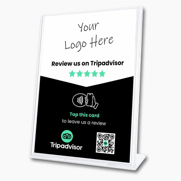 Tripadvisor Review Sign - Tap or Scan - 224 DIGITAL