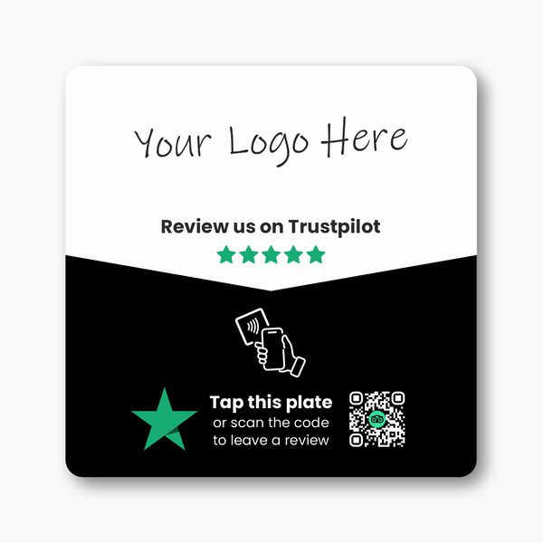 Trustpilot Review Plate - Custom Logo - 224 DIGITAL